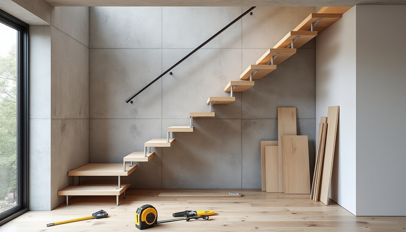 Escalier gain de place brico dépôt : à prévoir avant