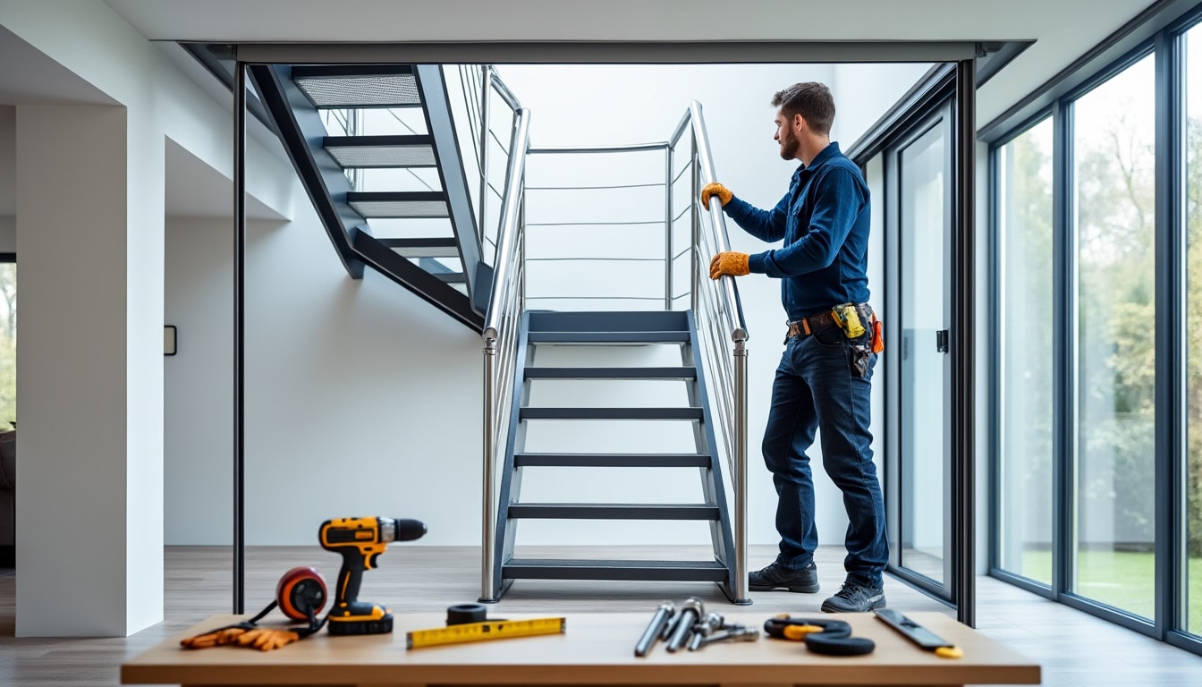 Installation d&rsquo;un escalier escamotable : méthode et matériel