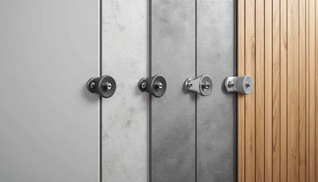 Fixation murale : la question du support
