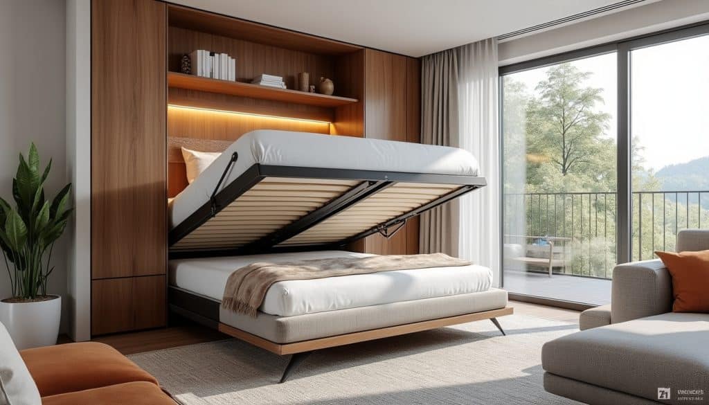 Lit escamotable avec canapé intégré : le compromis salon-chambre