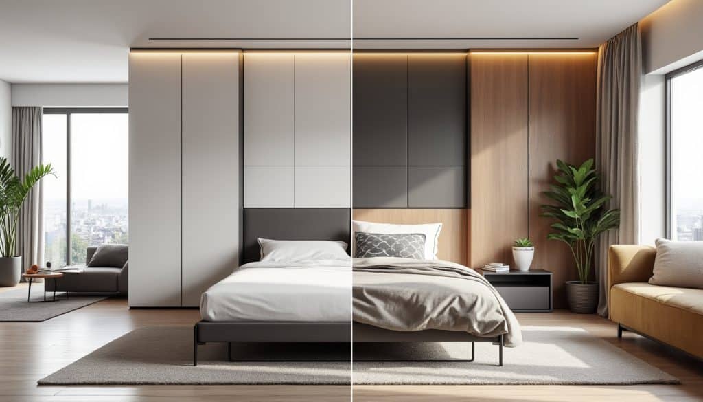 Lit escamotable vertical ou horizontal : lequel pour quelle pièce